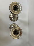 Antique Frank Smith Solid Sterling Silver Candlesticks c 1910 15.2 Troy Oz Nice!