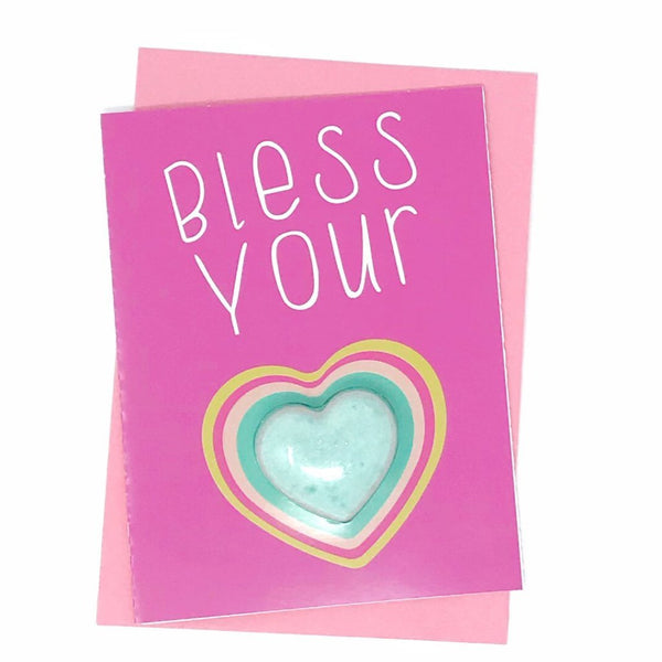Bless Your Heart Bath Bomb Card - Sulfate Free