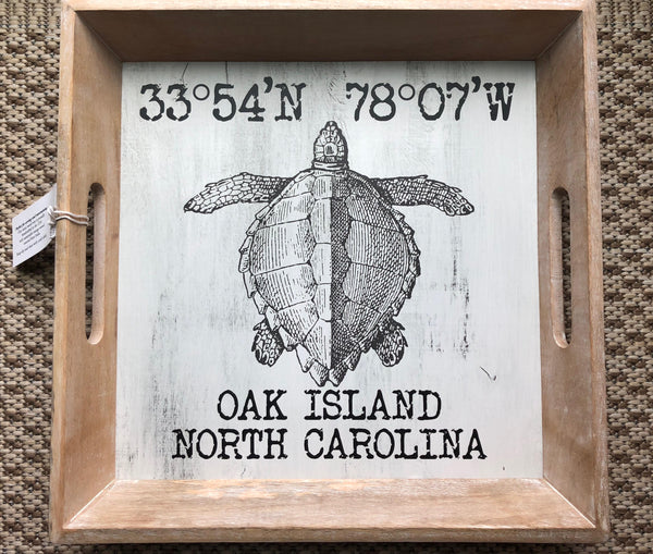 Oak Island Vintage Sea Turtle Tray
