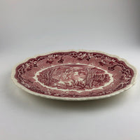 Antique Mason's Ironstone Pink Red Oval 13 1/2" Serving Platter England Pre 1921