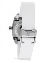 Movado Master Diamond Ladies Watch - White Dial - White Rubber Strap