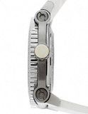 Movado Master Diamond Ladies Watch - White Dial - White Rubber Strap