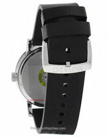 Movado Mens Museum Sport Watch - Black Museum Dial - Black Rubber Strap