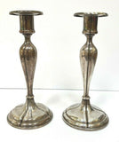 Antique Frank Smith Solid Sterling Silver Candlesticks c 1910 15.2 Troy Oz Nice!