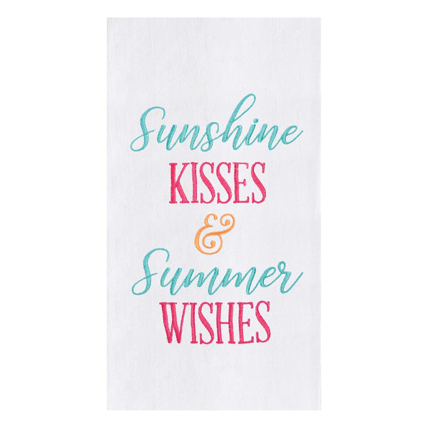 Sunshine Kisses Embroidered Flour Sack Towel