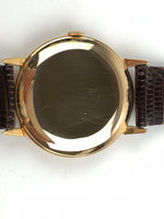 Vintage Pre-Owned Circa 1946 IWC Mens Watch - 18K Yellow Gold - Leather Strap