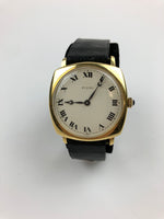 Pre-Owned Unique Fiumi Gold Watch - Cartier Strap - Cabochon Blue Sapphire Crown