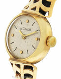 Pre-Owned Ladies Le Coultre Art Deco Manual Wind Wristwatch - Gold and Fabric