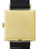 Pre-Owned Le Coultre 14K Yellow Gold Art Deco Style Dress Watch - Leather Strap