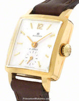 Pre-Owned Bucherer Ladies 18K Gold Watch - Circa 1970s - Off White Dial