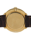 Pre-Owned 34mm Gubelin 18K Gold Dress Watch - Gold Tone Dial - Leather Strap