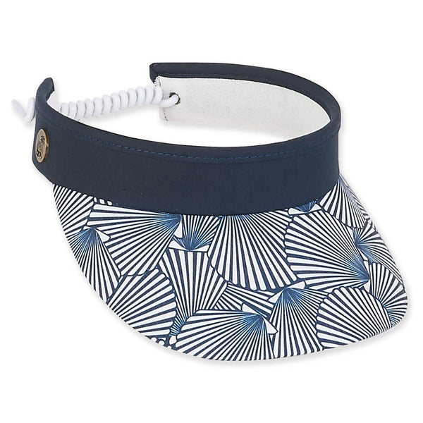 NAVY, COTTON VISOR, BRIM 3.5"