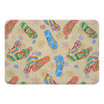 Colorful Flip Flops Memory Foam Mat