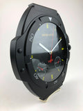 DIVE Watch Wall Clock Scuba Diver Gift Matte Black  12 inch, Battery op. NEW NIB